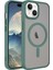 Apple iPhone 15 Plus Kılıf Mat Arka Yüzey Wireless Şarj Özellikli Zore Flet Magsafe Kapak 1