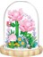 Jea·love Flower Serisi Montajlı Yapı Taşları (Şeffaf Kapak + Ahşap Taban) (Yurt Dışından) 1