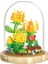 Jea·love Flower Serisi Montajlı Yapı Taşları (Şeffaf Kapak + Ahşap Taban) (Yurt Dışından) 1