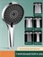 Banyo 13,5 cm Geniş Panel Duş Başlığı 5 Vitesli Kompresörlü Büyük Duş Başlığı (Yurt Dışından) 5