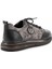 Siyah Baskılı Leather Erkek Sneaker E01398020241 4