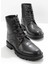 Siyah Siyah Floter Leather Erkek Bot & Bootie E02902950041 1