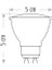 CT-4215 7W 220V Gu-10 Duylu LED Ampul Kırmızı 5 Adet 5