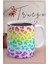 Baskılı Kupa Bardak Seramik Mug - Renkli Leopar Desen 1