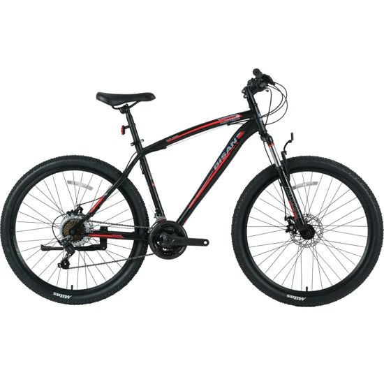 Bisan Mts 4600 Md-23 24 Jant Bisiklet Mat Siyah Kırmızı