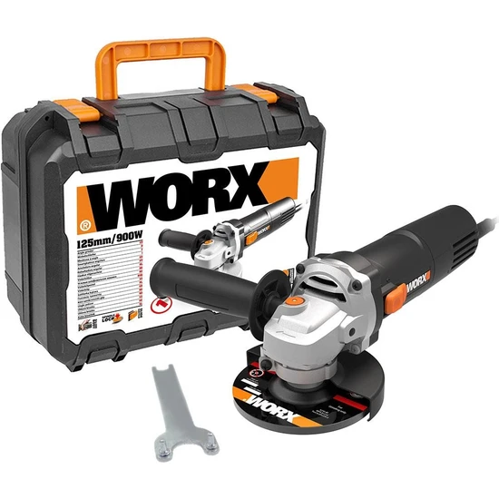 Worx WX718 900 Watt 125 mm Profesyonel Avuç Taşlama