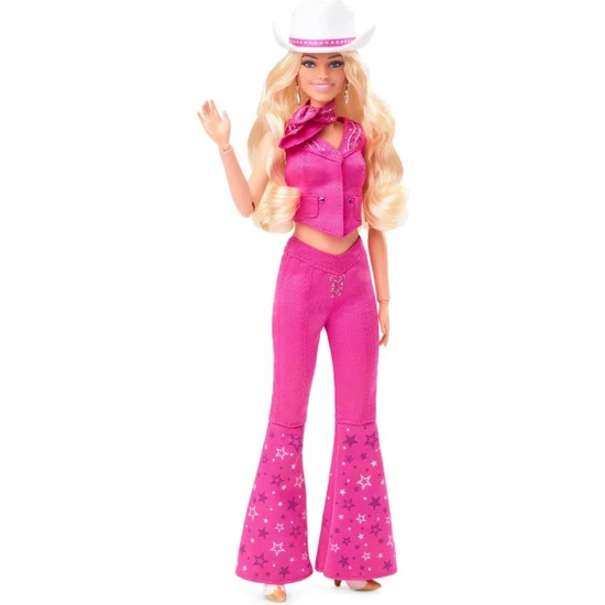 Barbie Movie - Barbie Pembe Kovboy Kıyafetli Bebek HPK00