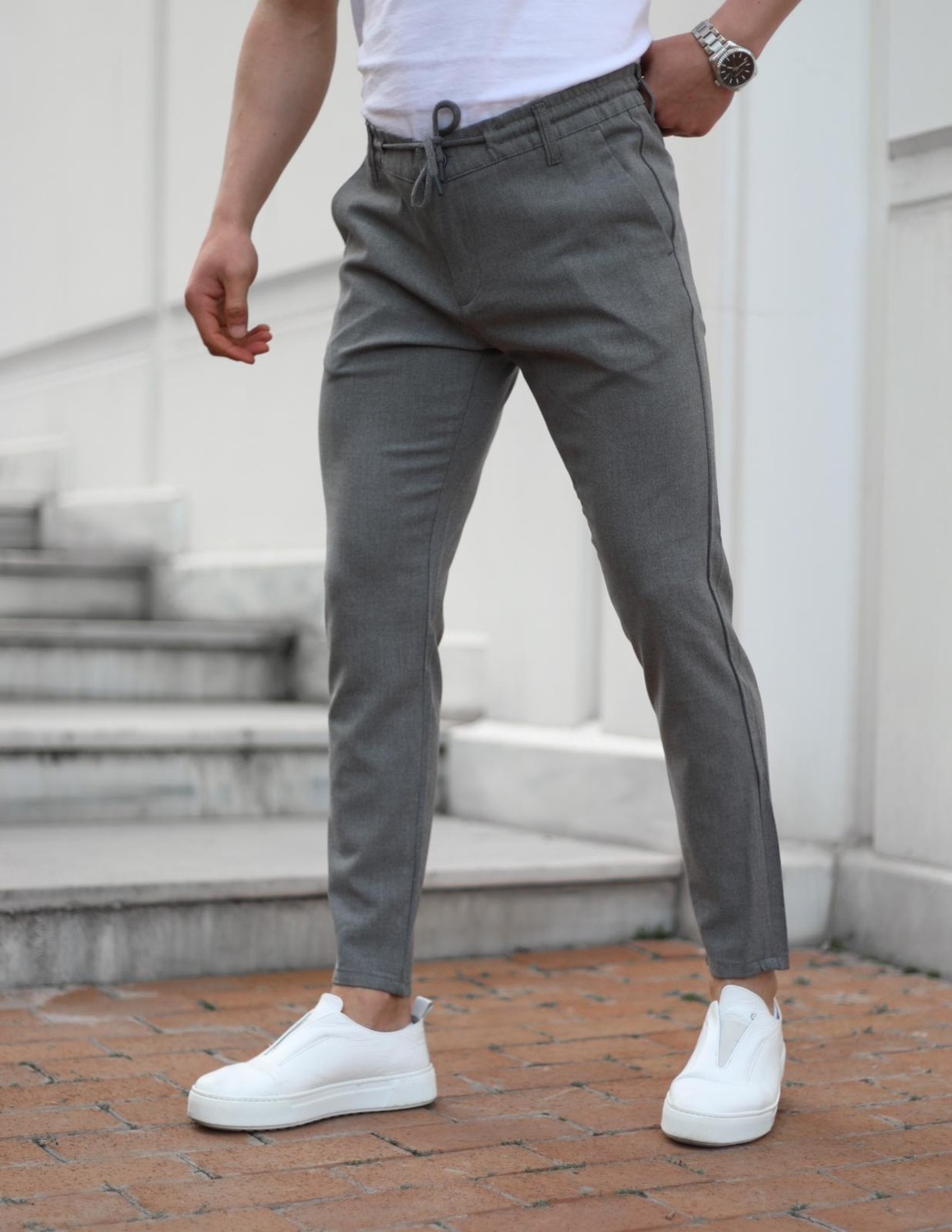 Jack Caprio Erkek Slimfit Jogger Pantolon Rahat Likralı Pantolon