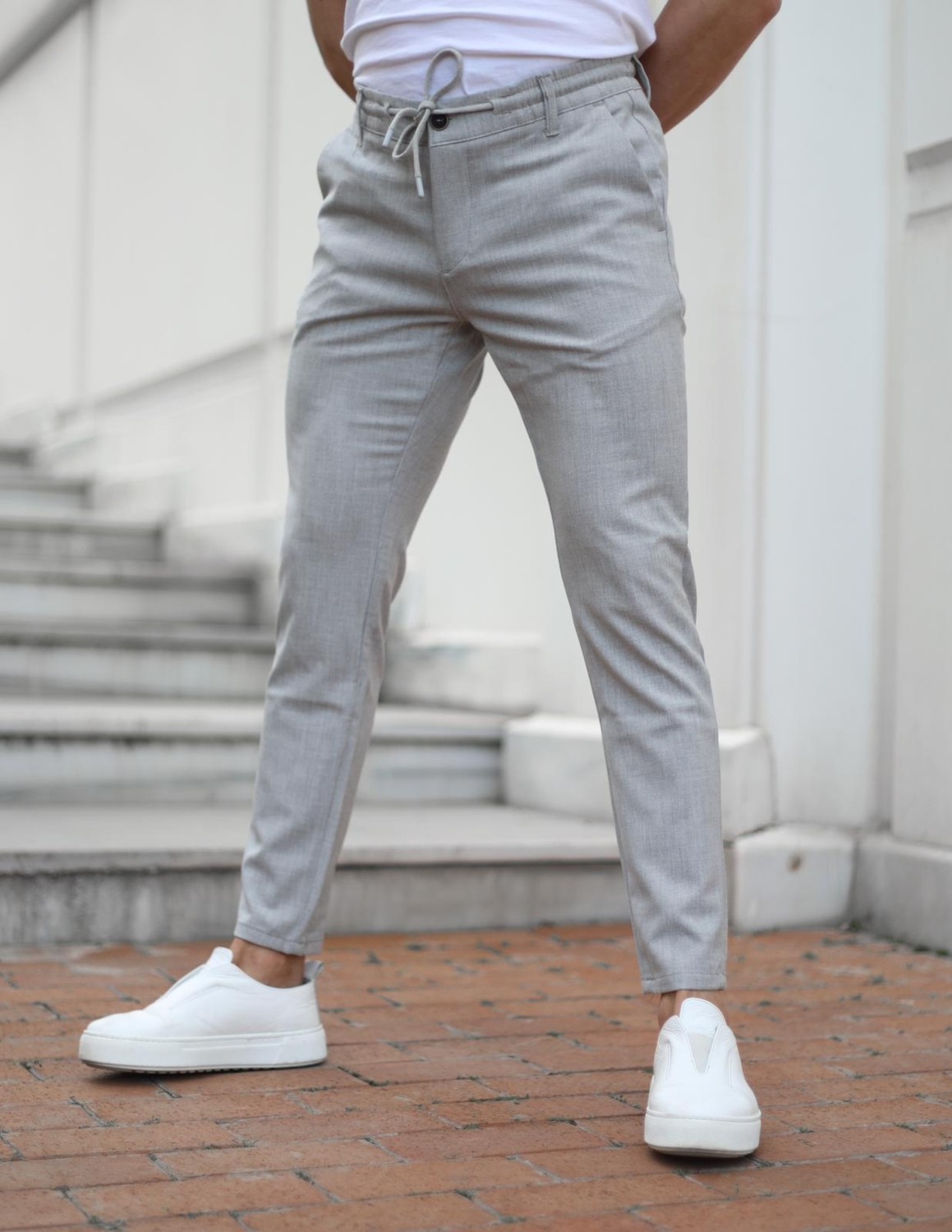 Jack Caprio Erkek Slimfit Jogger Pantolon Rahat Likralı Pantolon görsel 5