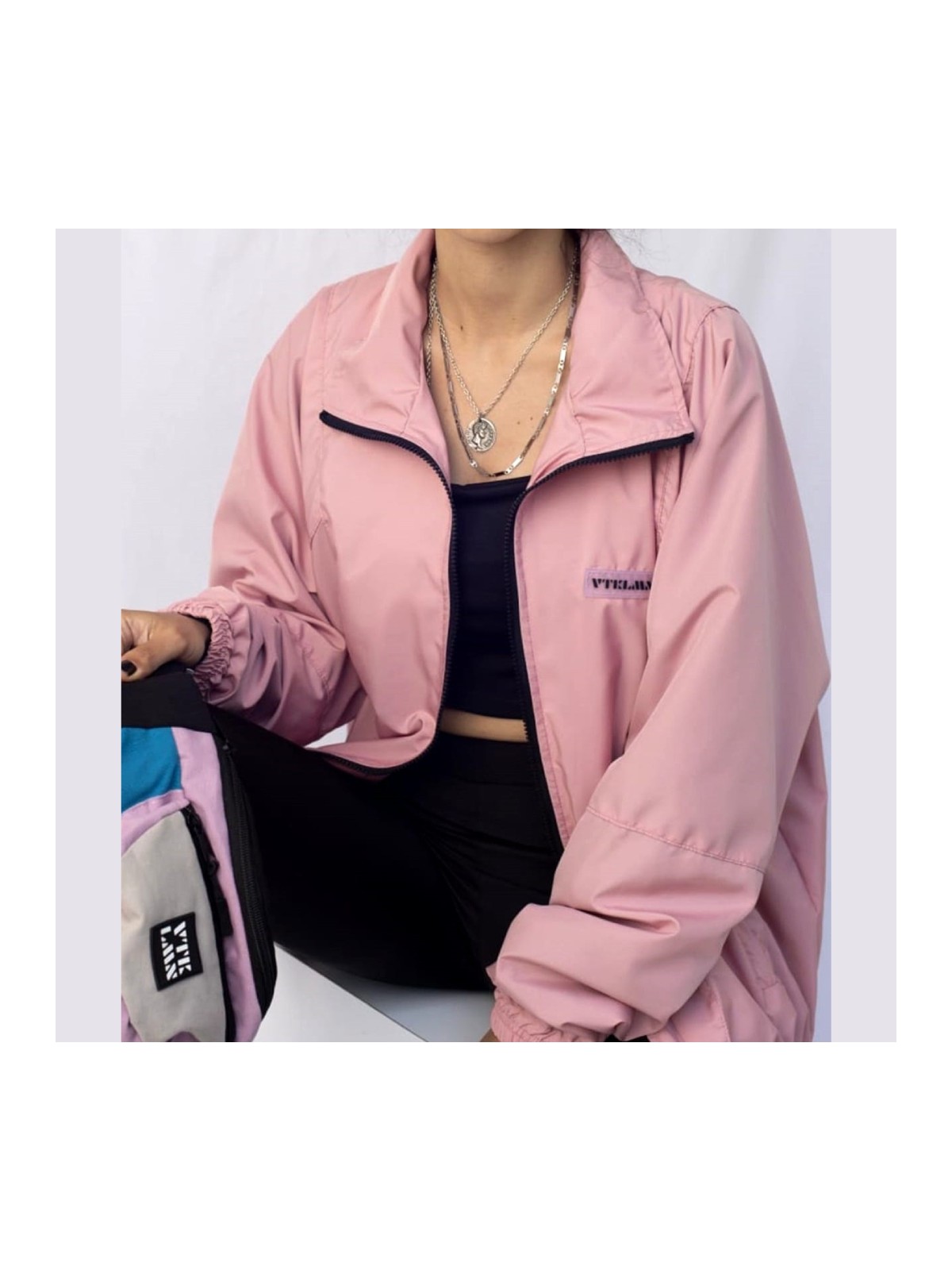 Vatkalimon Kadın Erkek Yeşil Renkli Bomber Ceket - Görsel 4