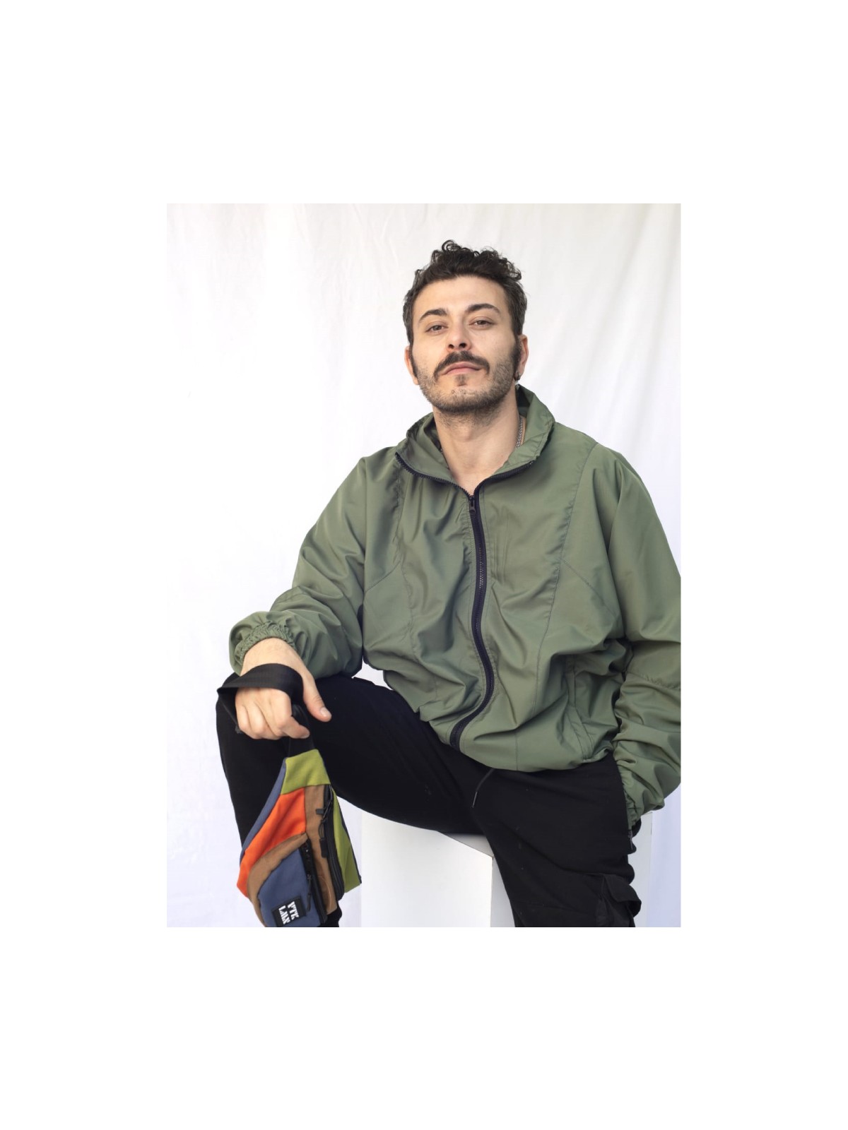 Vatkalimon Kadın Erkek Yeşil Renkli Bomber Ceket