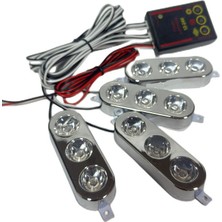 Drs Tuning Çakar Lamba 3x4 LED Kırmızı-Kırmızı 12-24V / LAPA535-3