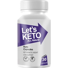 Keto Lets Keto Max Gıda Takviyesi 30 Bitkisel Kapsül Detoks Takviye