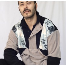 Vatkalimon Kadın Erkek Yarım Fermuarlı Polar Sweatshirt