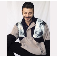 Vatkalimon Kadın Erkek Yarım Fermuarlı Polar Sweatshirt