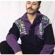 Vatkalimon Kadın Erkek Yarım Fermuarlı Polar Sweatshirt