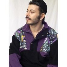 Vatkalimon Kadın Erkek Yarım Fermuarlı Polar Sweatshirt