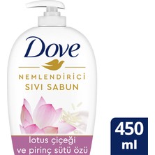 Dove Lotus Çiçeği ve Pirinç Sütü Sıvı Sabun 450 ml