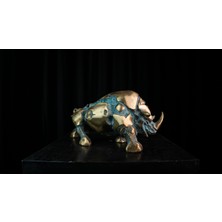 Rhino Bronz Heykel