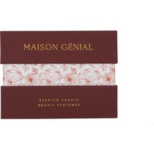 Maison Genial Luxury Sandal Wood Bordo Mum Orta Boy 210G