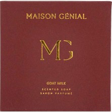 Maison Genial Luxery Sandal Wood Bordo Goat Milk Sabun 100 gr