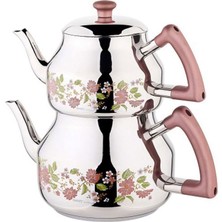 ÖZKENT  Özkent K-318 Marmaris Mega Çaydanlık Çiçekli 3,20 Lt x 1,70 Lt -97