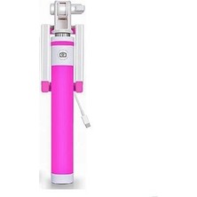 Global SR342 Katlanabilir Type-C Selfie Stick Çubuğu Pembe WNE0319