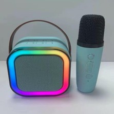 AteşTech Karaoke Mikrofonlu Rgb Işıklı Bluetooth HOPARLÖR-SD02