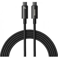 Baseus 3 Metre 240W 5A Pd3.1 Type-C To Type-C Mega Hızlı Data Şarj Kablosu, Ultra Sağlam Halat Kablo Kopmaz
