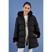 Lela Içi Yumuşak Astarlı Kapüşonlu Şişme Mont Kız Çocuk Mont 5761981
