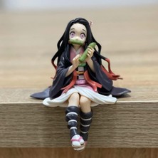 Anime Demon Slayer Nezuko Kamado 14 cm Oturan Karakter Figür Oyuncak Biblo