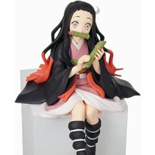 Anime Demon Slayer Nezuko Kamado 14 cm Oturan Karakter Figür Oyuncak Biblo