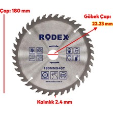 Badem10 Ahşap Mdf Mobilya Tahta Sunta Dolap Kesme Testeresi Metal Elmas Testere 180 mm 40 Diş