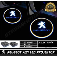 Dk Elektronik Peugeot Pilli Yapıştırmalı Kapı Altı Led Hayalet Logo