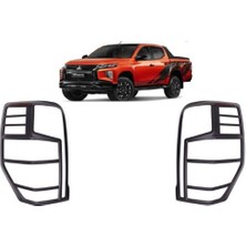 Drs Tuning Mitsubishi L200 2019 Sonrası Arka Stop Kaplama Abs Siyah