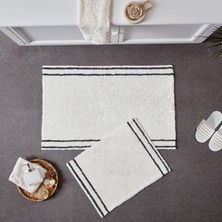 Doqu Home Doquhome Dora Banyo Paspası Krem&antrasit 60X100CM