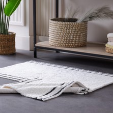 Doqu Home Doquhome Dora Banyo Paspası Krem&antrasit 60X100CM