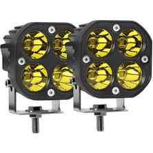 Drs Tuning Off - Road Sis Lambası 4 Led 12 - 32V 40W - Set Sarı Lass284 - 1