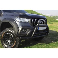 Drs Tuning Mercedes X-Class Off Road Ön Tampon Koruma Demiri Siyah Faceoff Black 2017+ PST15