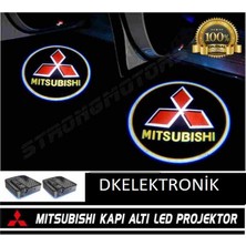 Dk Elektronik Mıtsubıshı Araçlar Için Pilli Yapıştırmalı Kapı Altı Led Logo