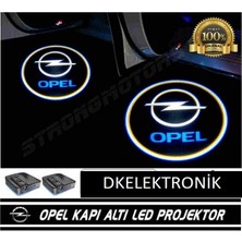 Dk Elektronik Opel Pilli Yapıştırmalı Kapı Altı Led Hayalet Logo 2 Adet