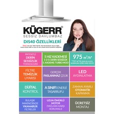 Kügerr DIS40 90 cm Inox Ada Tipi Sessiz Davlumbaz