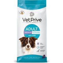 Vet Prive Orta ve Iri Irk Yetişkin Köpek Maması Kuzu Etli 14 kg + Theravet Kedi ve Köpek Şampuanı 200 ml Avantaj Paketi