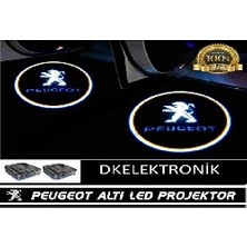 Dk Elektronik Peugeot Pilli Yapıştırmalı Kapı Altı Led Hayalet Logo