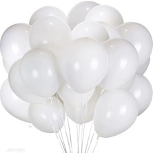 Cmk Metalik Beyaz Balon 10'lu Paket