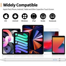 M.TK Moveteck Lenovo Tab M10 Plus 3. Gen TB-125FU Uyumlu Android Tablet Kalemi Pencil Dokunmatik Kalem Stylus Yazı Çizim Alüminyum Kasa Teknik Kalem