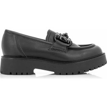 Comart Kadın Dolgu Taban Ayakkabı 1M4399  Comart 4399 Viktor Lia Nero