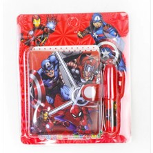 Piraye Gift Avengers Karakterleri Mini Defter Kalem Set