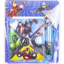 Piraye Gift Avengers Karakterleri Mini Defter Kalem Set