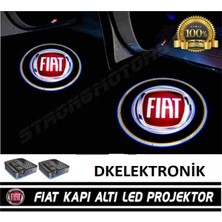 Dk Elektronik Fiat Araçlar Için Pilli Yapıştırmalı Kapı Altı Led Hayalet Logo